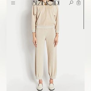 Suzie kondi Tosk thick rib soft velour cotton blend Dorset pants